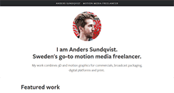 Desktop Screenshot of anderssundqvist.com